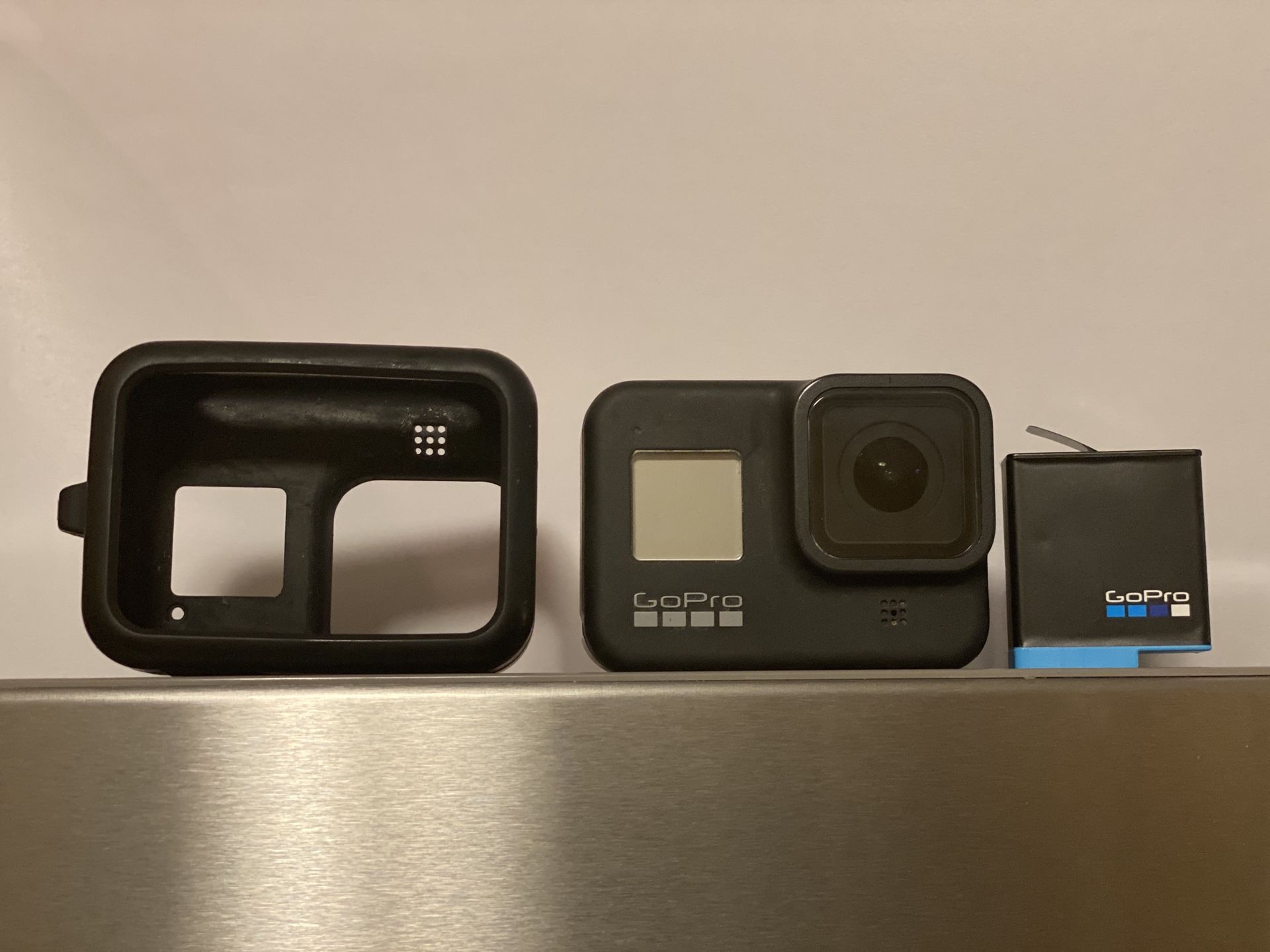GoPro 8 + Case, protected films, battery