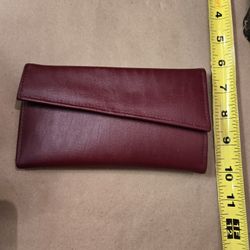 Red Leather 7x4 Wallet