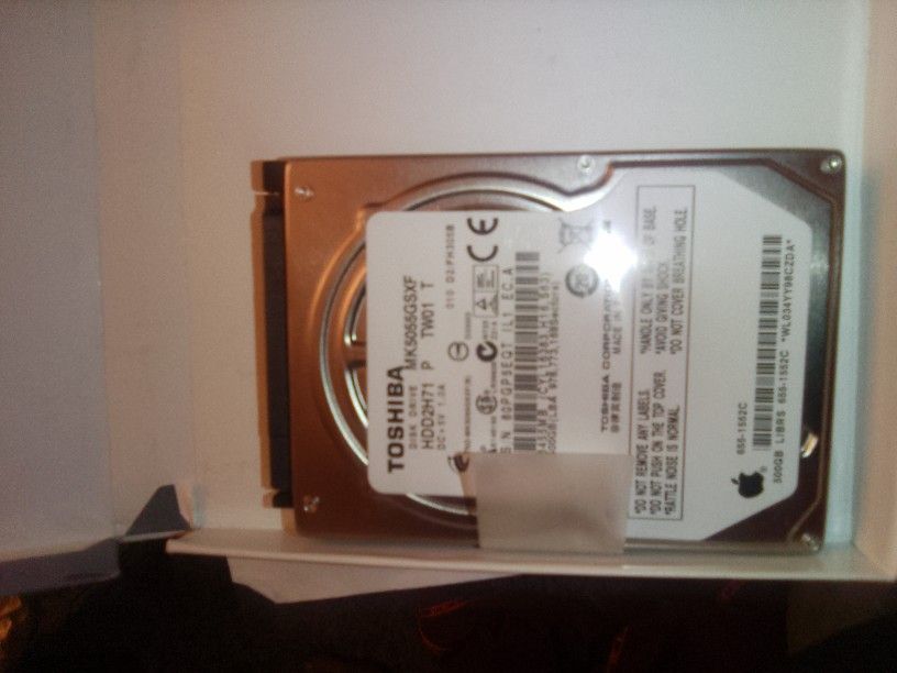 512 Gig Hard Drive.