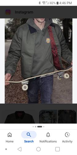 Dickies X Spitfire Jacket Eisenhower Army Green Skateboarding XL
