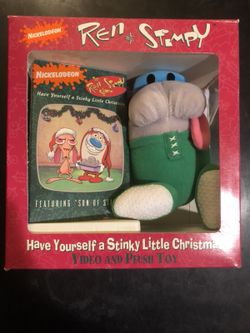 REN & Stimpy video & plush toy