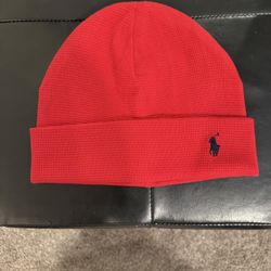 red and black polo beanies