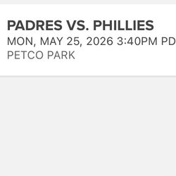 San Diego Padres vs Philadelphia Phillies