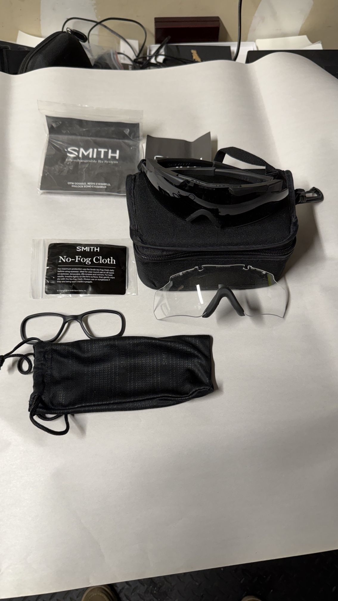 Smith Aegis Ballistic Sunglasses Kit w/ Case & Lenses