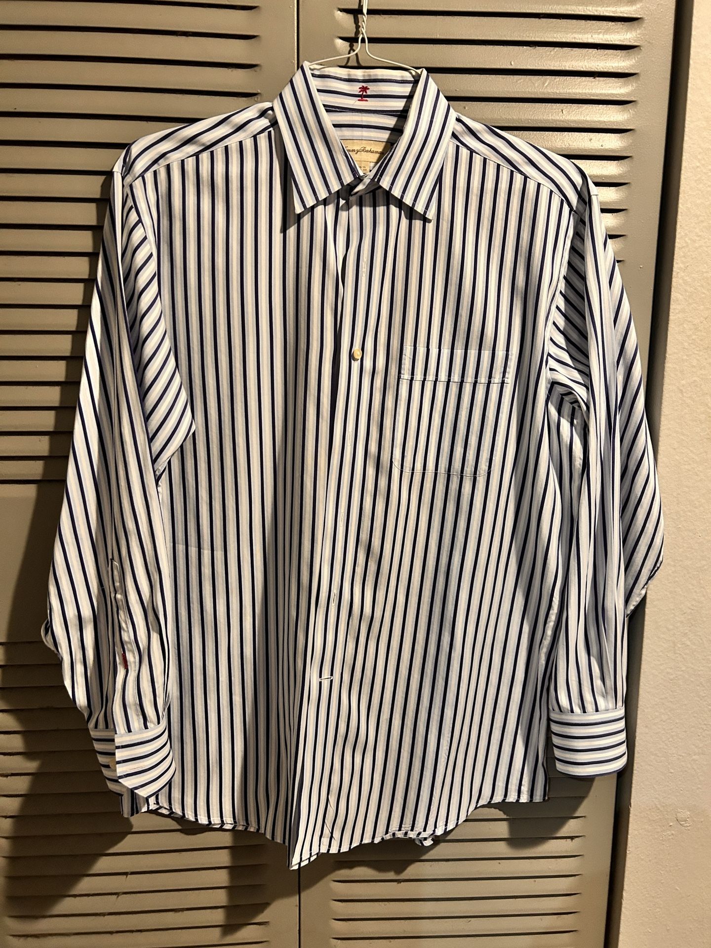 Tommy Bahama mens long sleeve button-down shirt 15.5-32/33