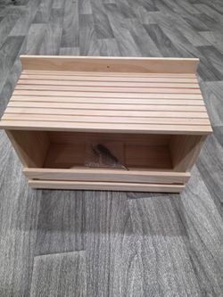 Briwooody Wooden Open Mourning Dove Nesting Box for Outside Dove Bird House 11 H x 14 W x 6 L Inches Bird Nesting and Roosting Platform Hanging Birdho