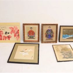 Vintage Asian Framed Paintings