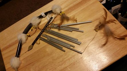 Outdoor or wall hanging arrow wind charm