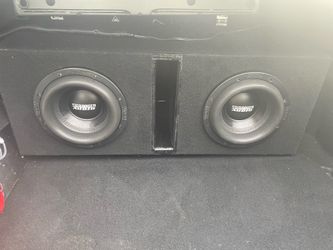 Sundown Audio Dual 8” sub box with Extras.
