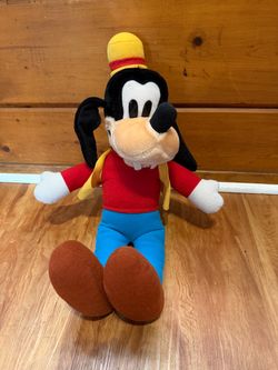 Vintage 90s Disney Goofy Plush 20” Disneyland Walt Disney World Stuffed Toy