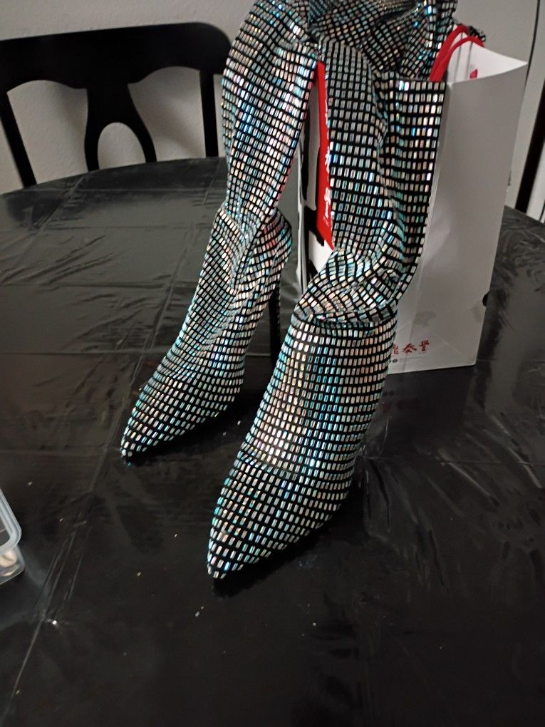 Rhinestone Boots