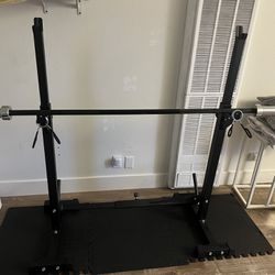 Squat Rack And Bar Bell