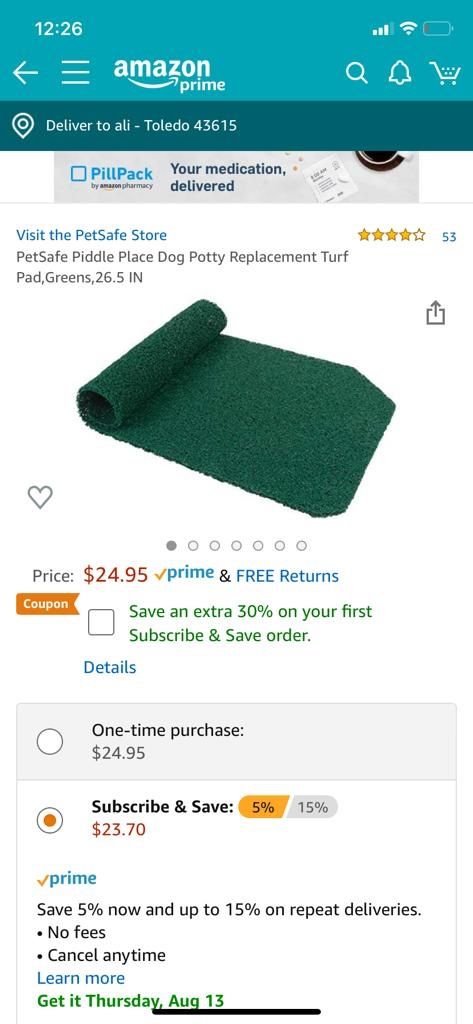 Potty replacement dog