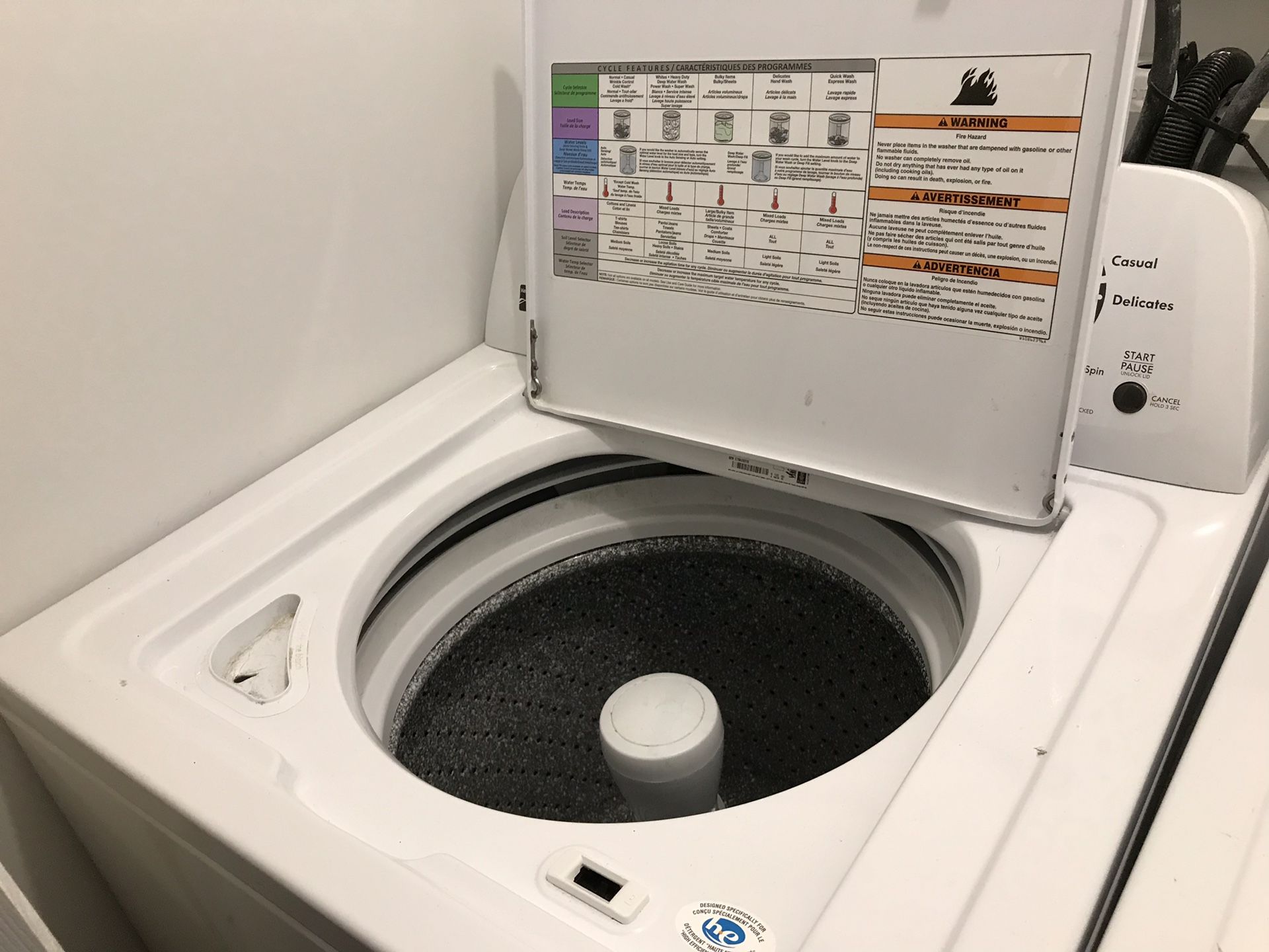 Kenmore Washer & Dyer/Lavadora y Secadora las dos makinas por 350