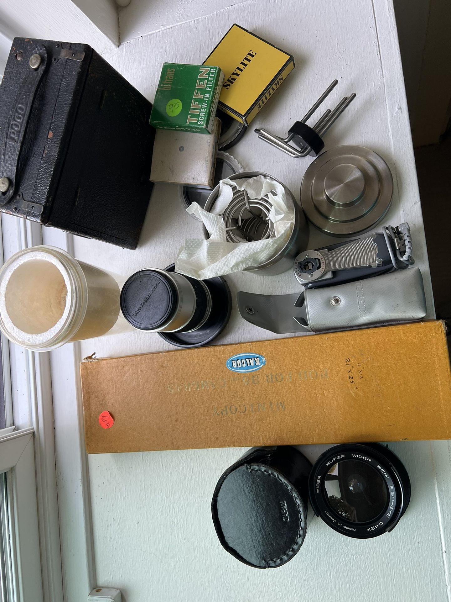 Variety of film, camera, equipment, and lenses