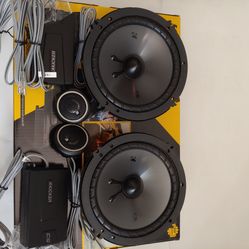 KICKER 1 PAIR 6.5" 300 WATTS COMPONENT SET WITH CROSSOVER CAR SPEAKER ( BRAND NEW PRICE IS LOWEST INSTALL NOT AVAILABLE )