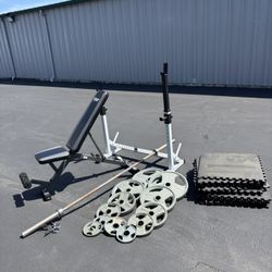 Gym Weights Bar Gym Mats 