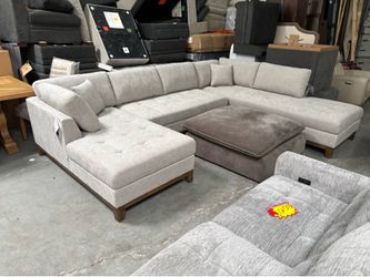 Fabric U-shaped sectional