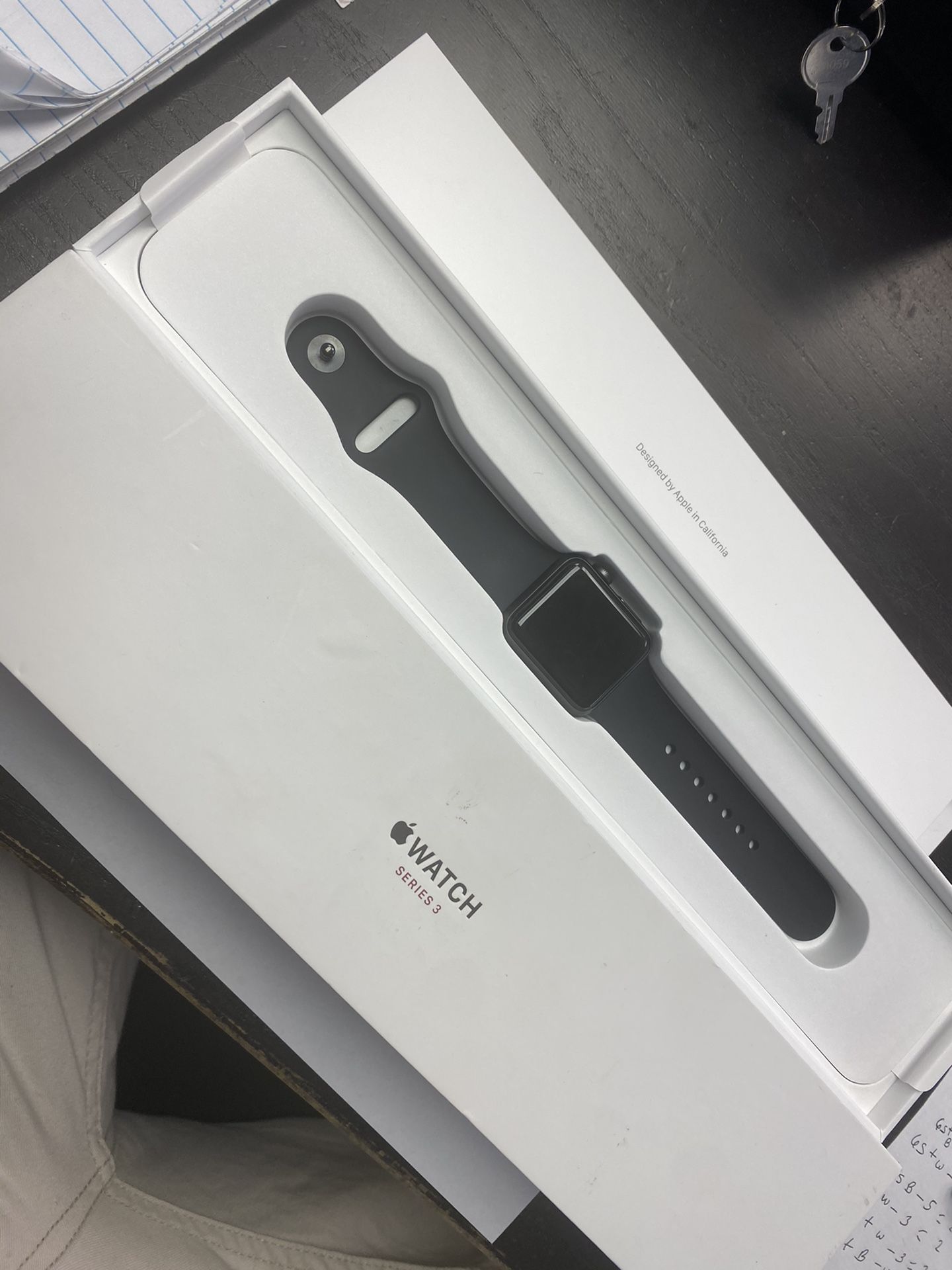 Apple Watch series 3 38mm space gray GPS +cell like new