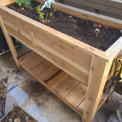 Raised Cedar Planter Box