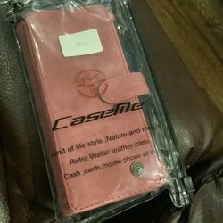 IP 12 Leather Wallet Case