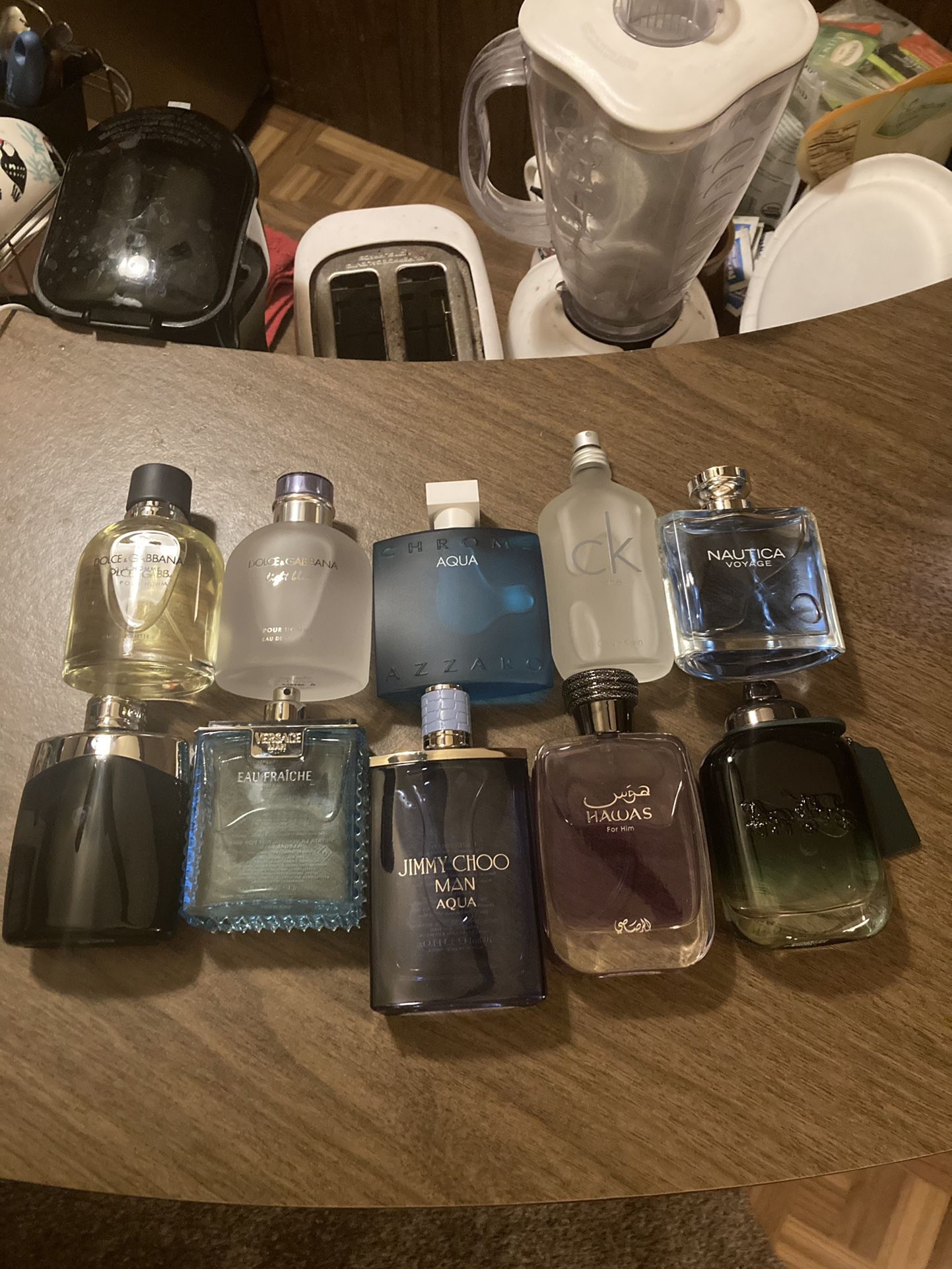 10 Variety Men's Colognes Fragrances