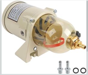 Diesel Fuel Filter Oil Water Separator With Bolt Turbine Marine Boat Superior 60 GPH