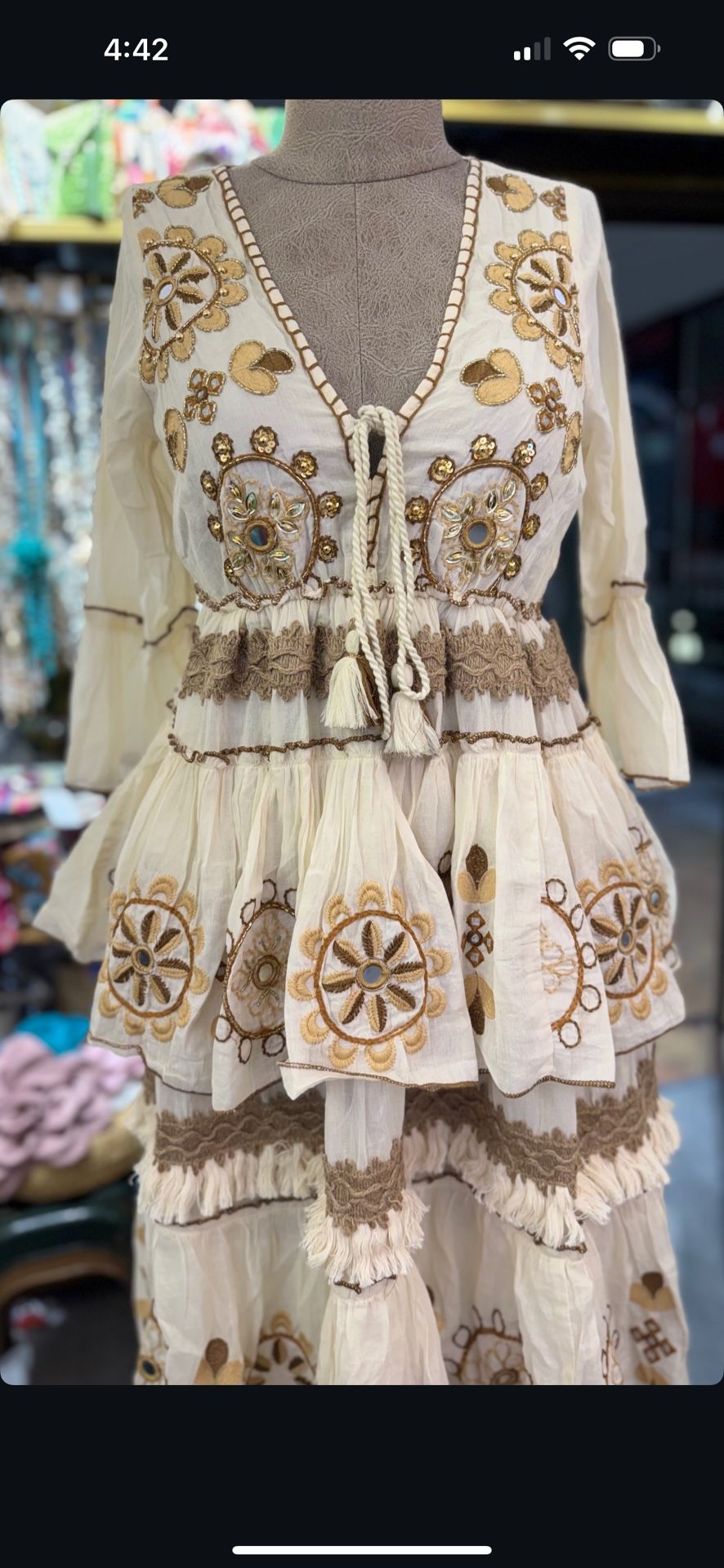 Luxury Dress From Spain Indian Fabric