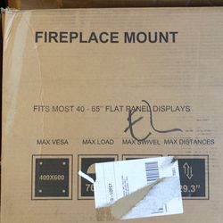 New In Box TV Fireplace Mount