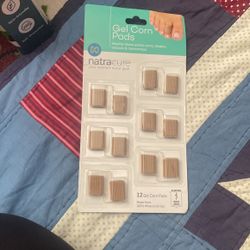 NatraCure Gel Toe Protectors - Reusable Covers for Women and Men, Bandages, Pads, Sleeves for Ingrown Toenails, Corns, Blisters, Plantar Warts - 12 Pa