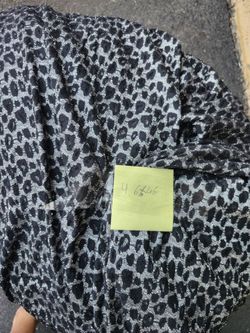 Black Gray Leopard Print Lace Mesh Fabric 15.33 Yards x 55.2 Inches Wide