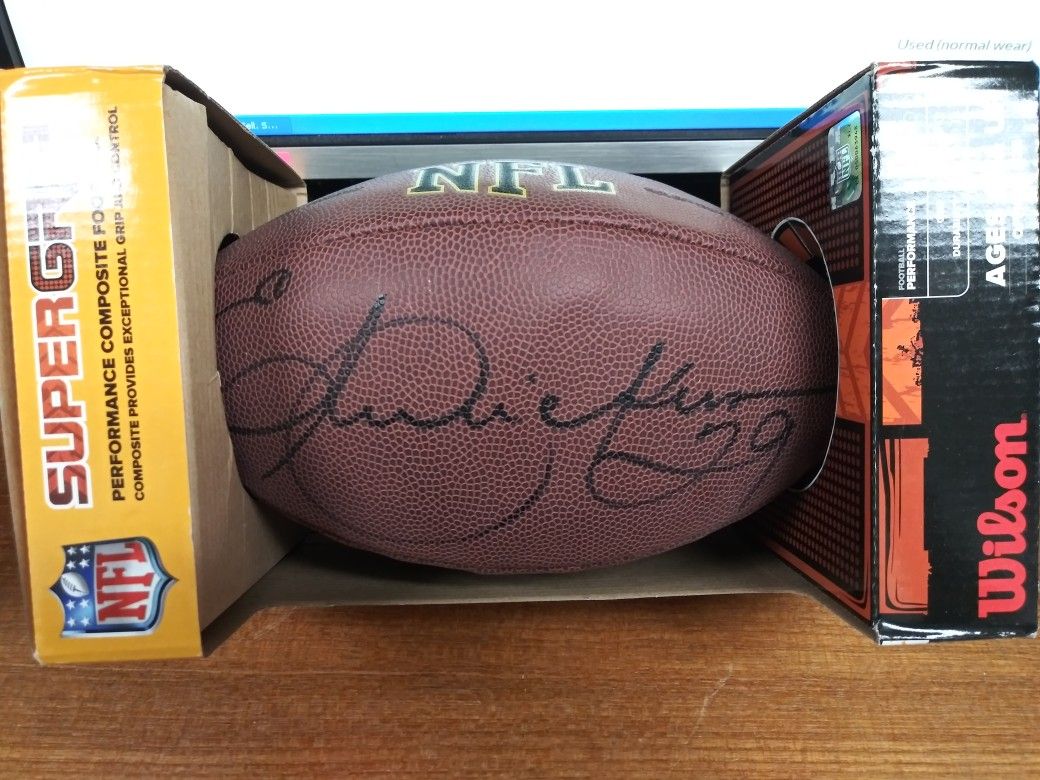 Eric Dickerson signed footbal $124.99