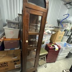 Antique curio cabinet