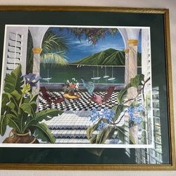 Shari Hatchett Bohlmann "Exotic Rendevous 1990" Litograph