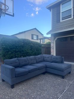 🛋️ Dark Gray Sectional Couch | COUCH+DELIVERY $500