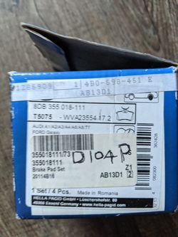 Audi A3 rear brake pads