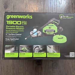 Greenworks 1900 psi electric pressure washer