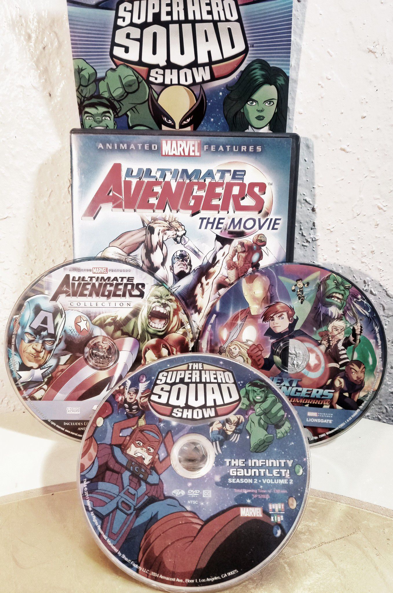 Avengers & super hero squad 3 dvds