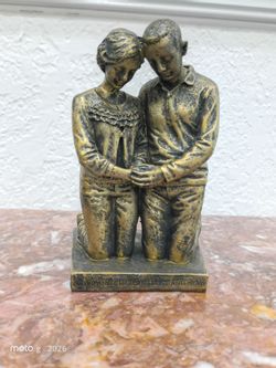 This beautiful figurine by Dicksons Gifts portrays a husband and wife in a loving embrace, symbolizing their commitment to cherish each other. The bro
