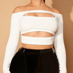 Off Shoulder Crop Top