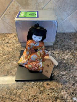 Vintage Japanese Doll Kimono Kimekomi Geisha Maiko Traditional Folk Craft Japan