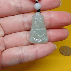 Certified Baby God Buddha Jade Pdnt.rope Necklace