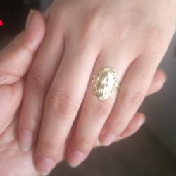 ring in 14k gold  7 1/2