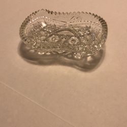 Vintage Cut Glass Dish