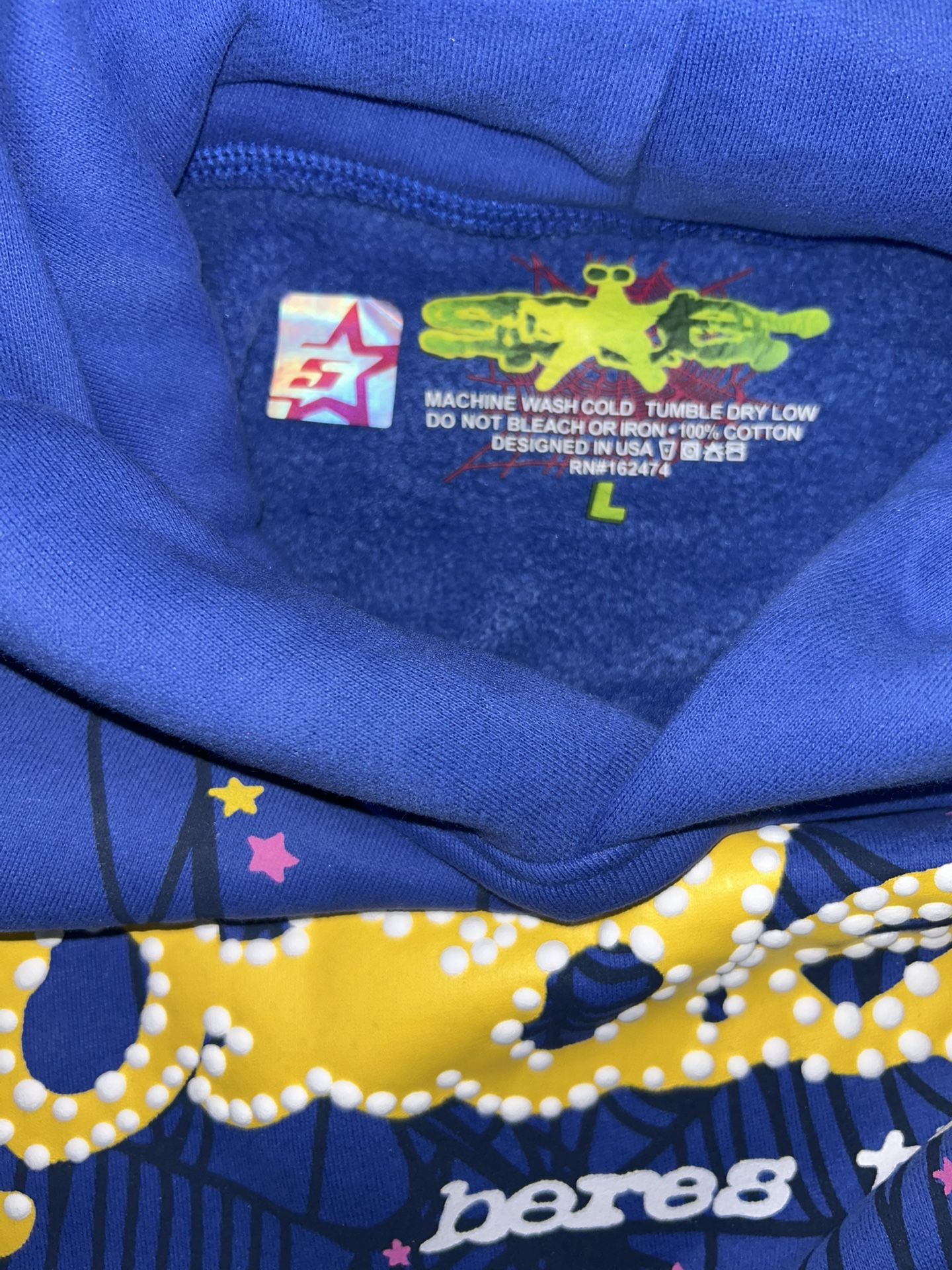 Sp5der TC Hoodie Blue