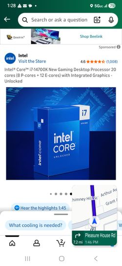 Power up your productivity, gaming, and content creation with the Intel Core i7-14700K 3.4 GHz 20-Core LGA 1700 Processor. Built with the Intel 7 proc