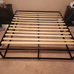 King bed frame.