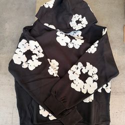 Denim Tear black and white hoodie