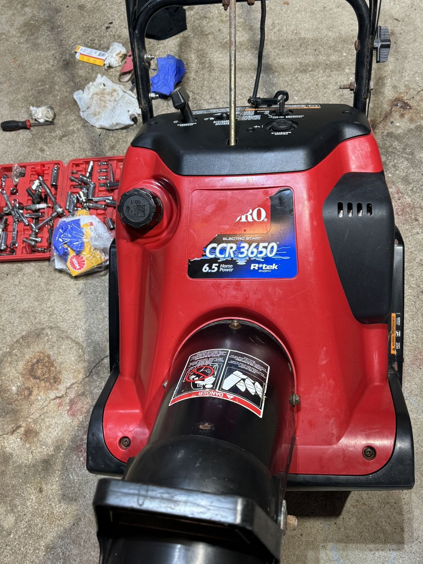 TORO CCR 3650 2 CYCLE SNOWBLOWER 50:1 