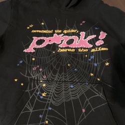 P*nk! Sp5der Hoodie Size Small New